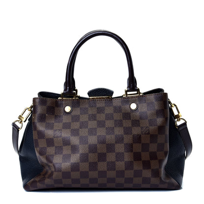 Louis Vuitton Damier Ebene Cuir Taurillon Brittany Black 1 of 4