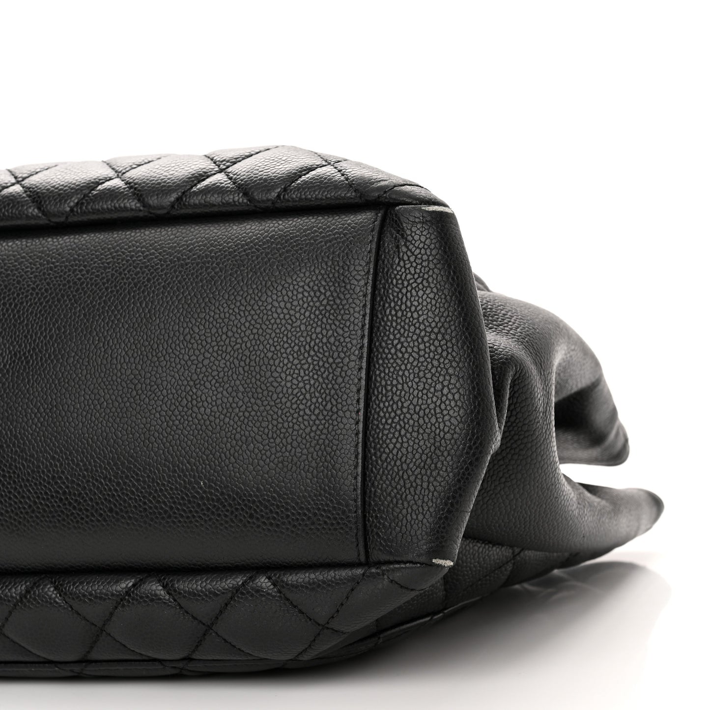 Caviar Quilted Grand Shopping Tote GST Black