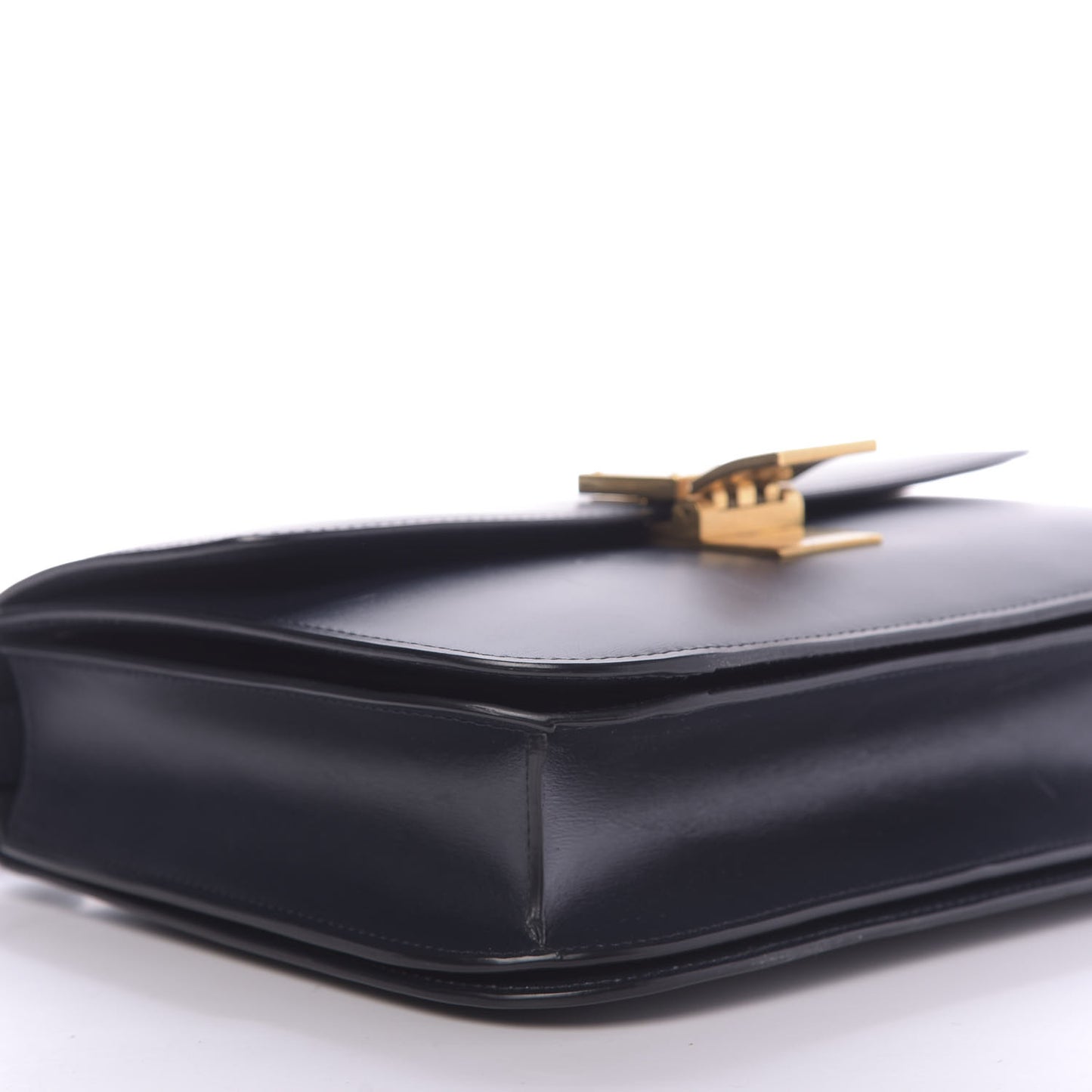 Box Calfskin Medium Classic Box Flap Bag Navy