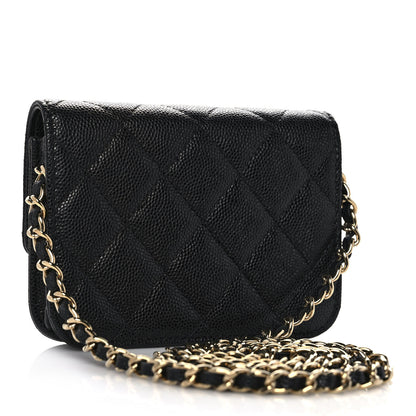 Chanel Caviar Quilted Mini Chain Bag Black 3 of 12