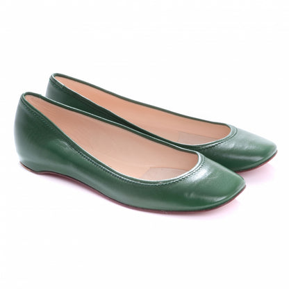 Christian Louboutin Leather Gozul Flats Green 37.5 3 of 9