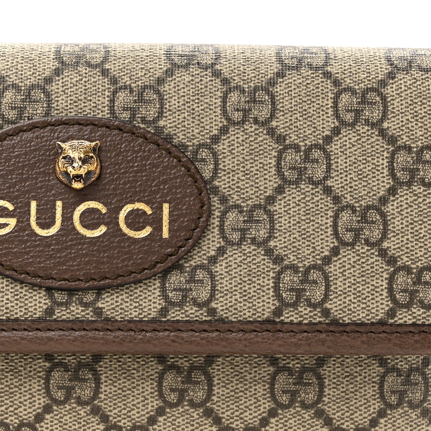 Gucci GG Supreme Monogram Neo Vintage Web Belt Bag  Brown 8 of 12