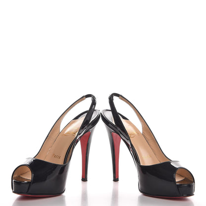 Christian Louboutin Patent No Prive 100 Pumps 35 Black 5 of 12
