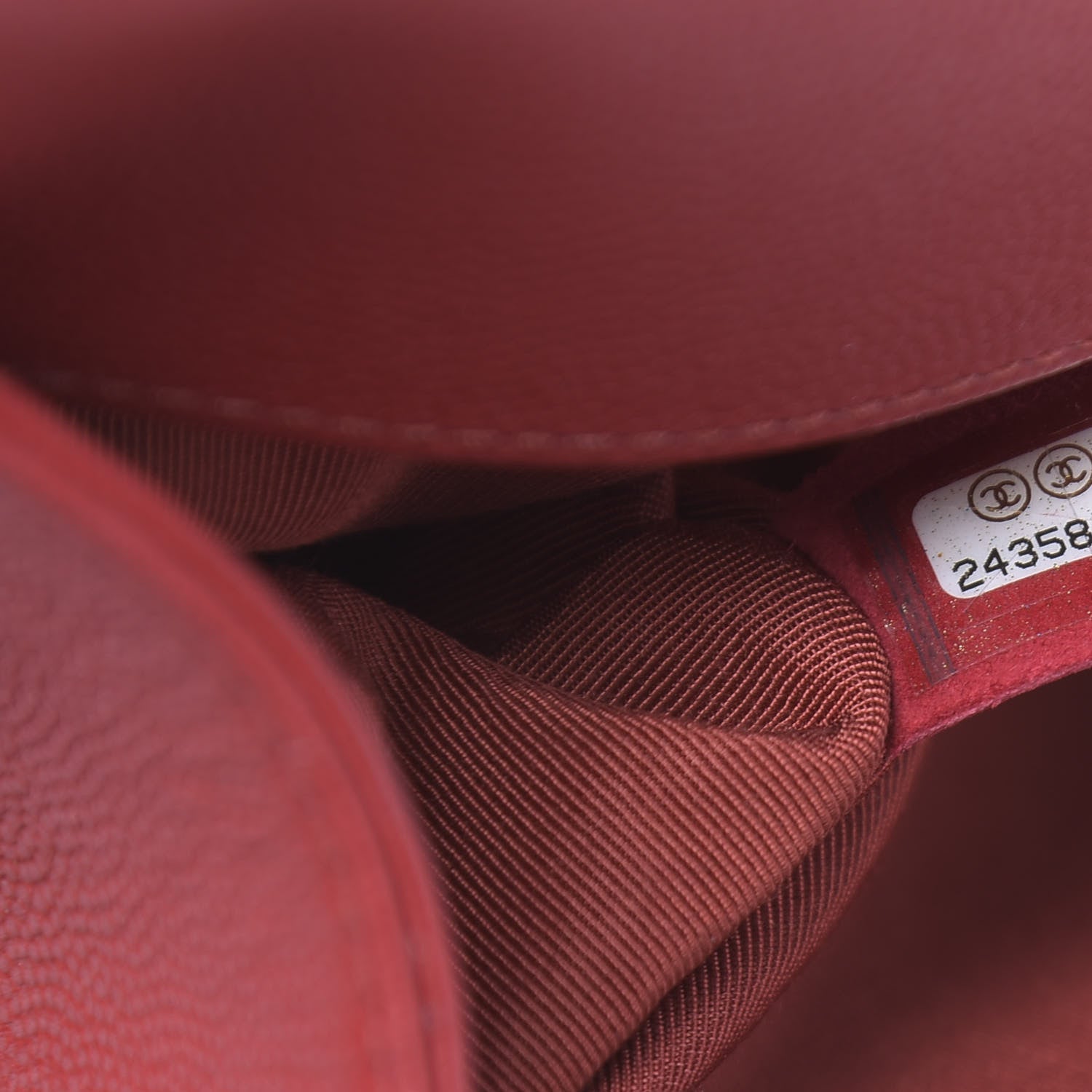 Chanel Caviar Quilted Medium Boy Flap Red 7 of 10