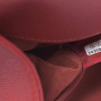Chanel Caviar Quilted Medium Boy Flap Red 7 of 10