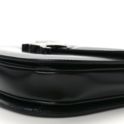 Celine Shiny Calfskin Besace Clea Chain Triomphe Black 9 of 9