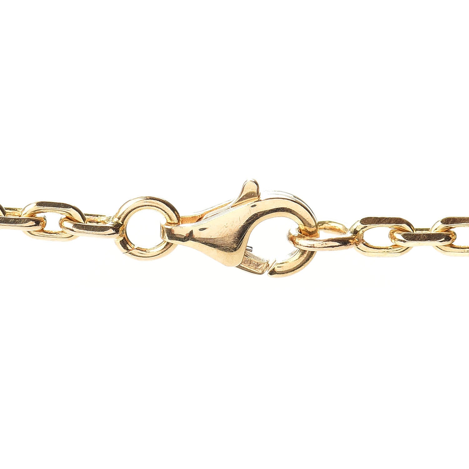 Van Cleef & Arpels 18K Yellow Gold Mother of Pearl 10 Motifs Vintage Alhambra Necklace 4 of 6