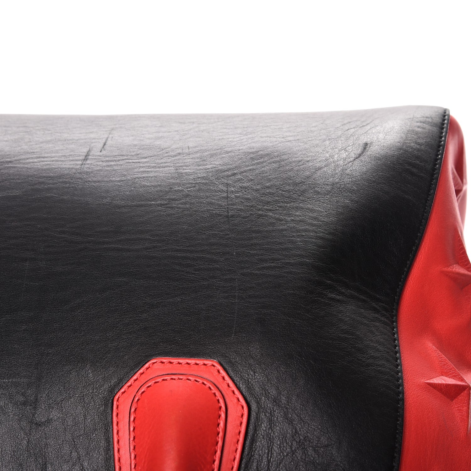 Givenchy Smooth Calfskin Star Embossed Medium Antigona Black Red 16 of 17