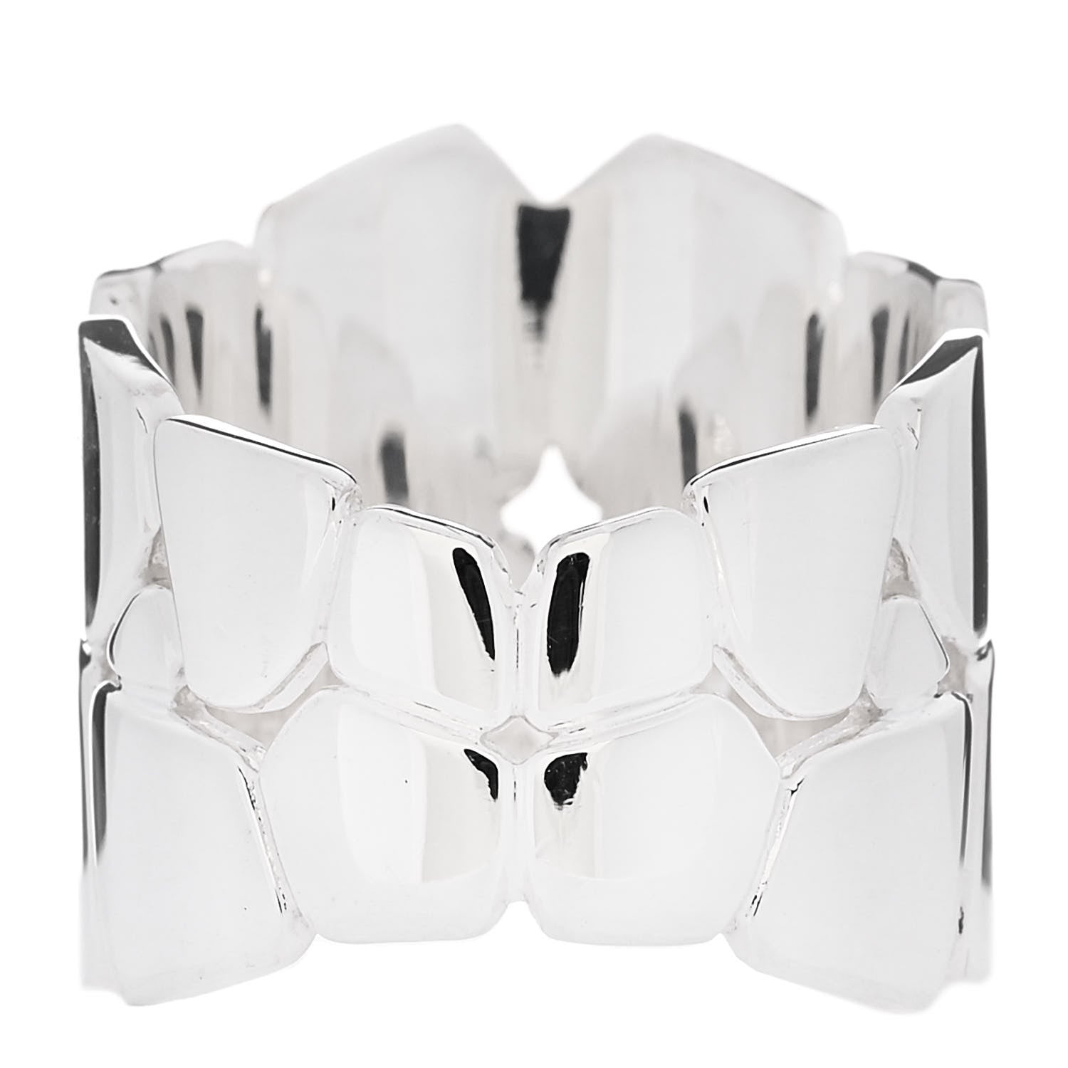 Hermes Sterling Silver MM Niloticus Eclat Ring 52 6 3 of 7