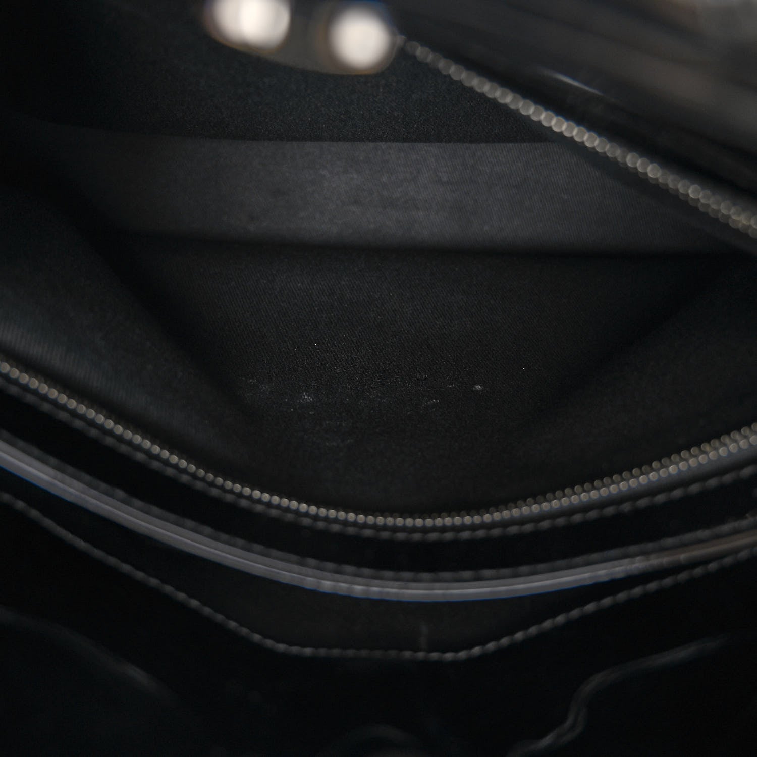 Chanel Patent Quilted Large Just Mademoiselle Bowling Bag Black 8 of 14