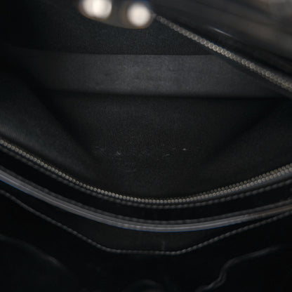 Chanel Patent Quilted Large Just Mademoiselle Bowling Bag Black 8 of 14
