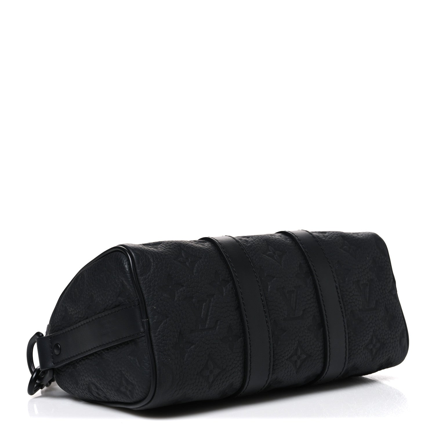 Louis Vuitton Monogram Taurillon Keepall Bandouliere 25 Black 4 of 10