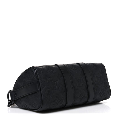 Louis Vuitton Monogram Taurillon Keepall Bandouliere 25 Black 4 of 10
