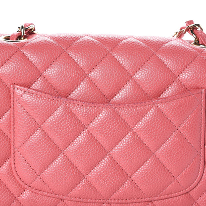 Chanel Caviar Quilted Mini Rectangular Flap Pink 8 of 9