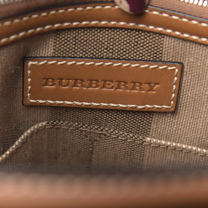 Burberry Canvas Mega Check Medium Ashby Hobo Black 6 of 11
