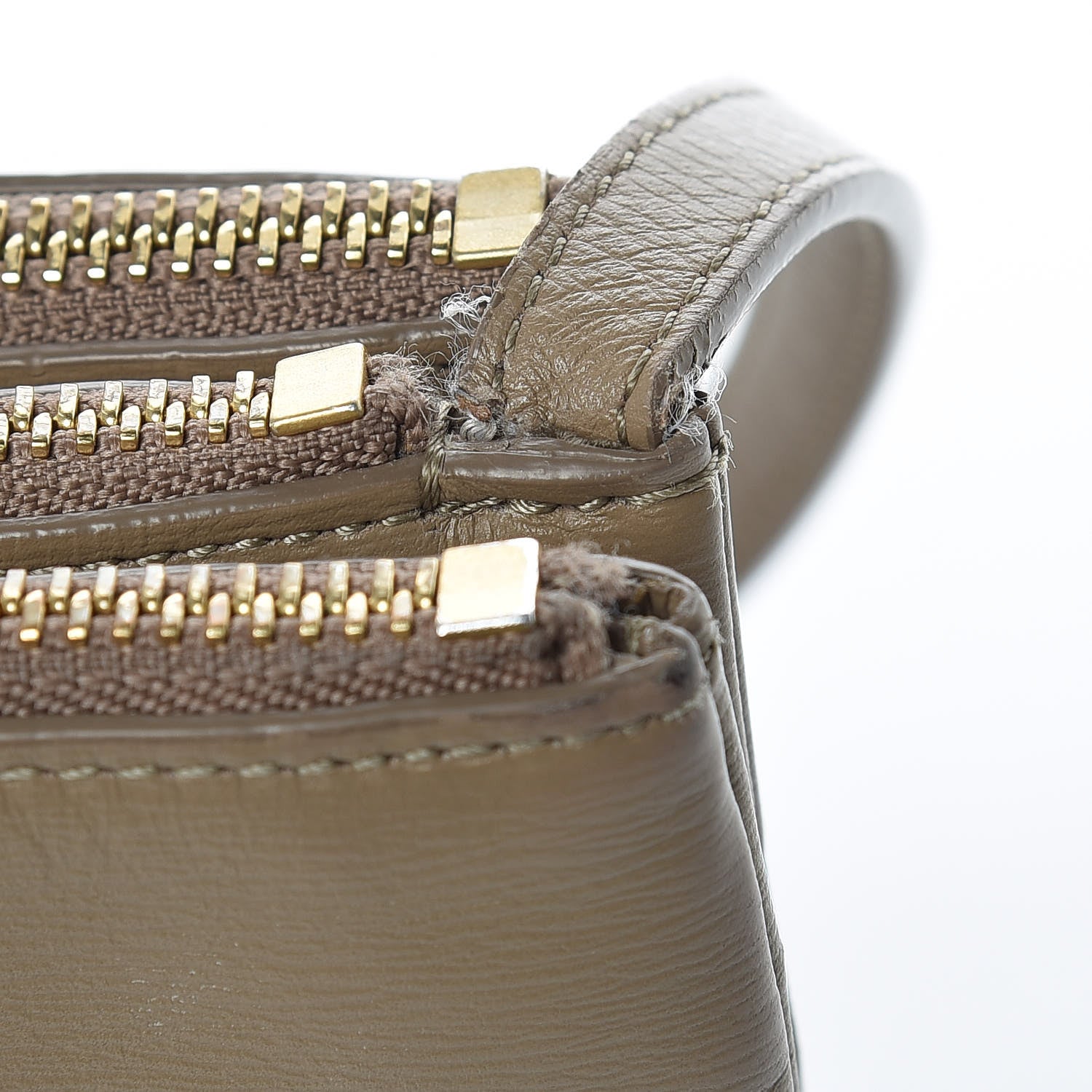 Celine Lambskin Small Trio Crossbody Bag Taupe 12 of 13
