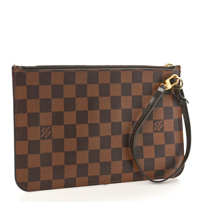 Louis Vuitton Damier Ebene Neverfull MM GM Pochette 3 of 10