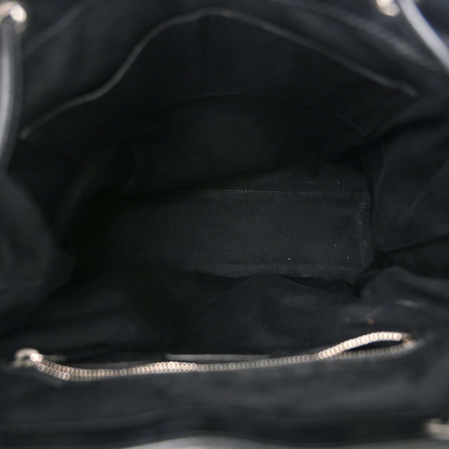 Saint Laurent Calfskin Y Quilted Monogram Medium Loulou Backpack Black 5 of 12
