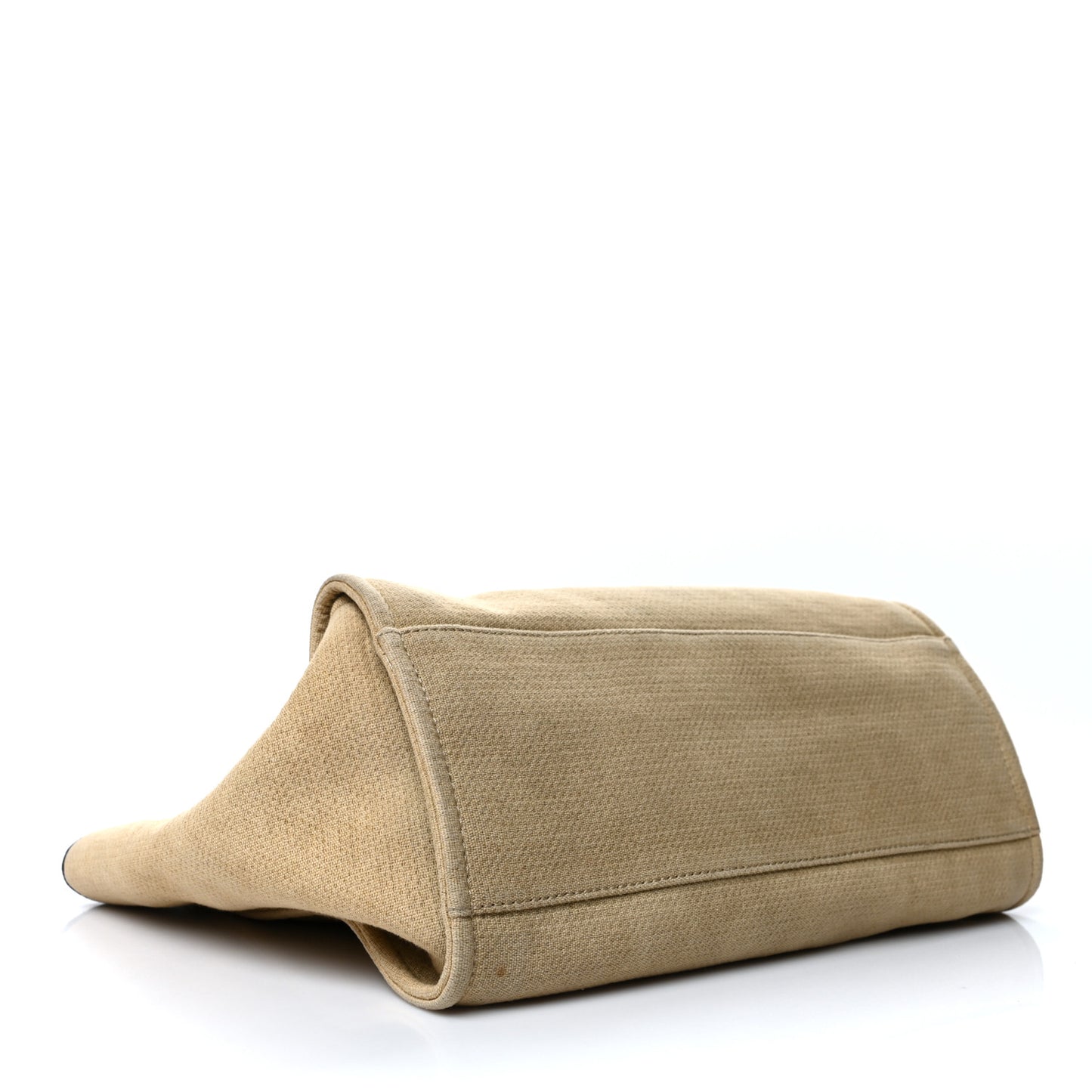 Canvas Medium Deauville Tote Beige Black