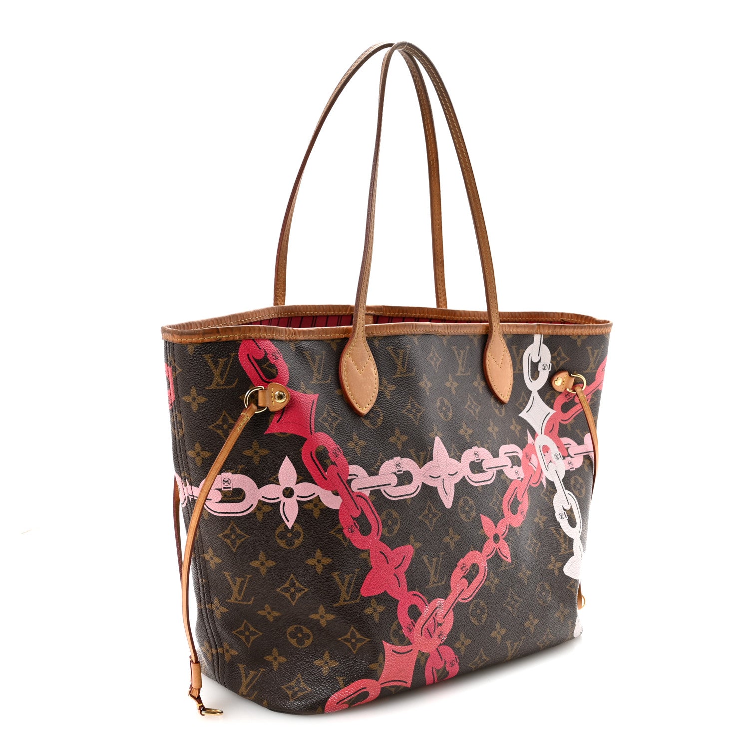 Louis Vuitton Monogram Bay Neverfull MM Rose Ballerine Poppy 4 of 11