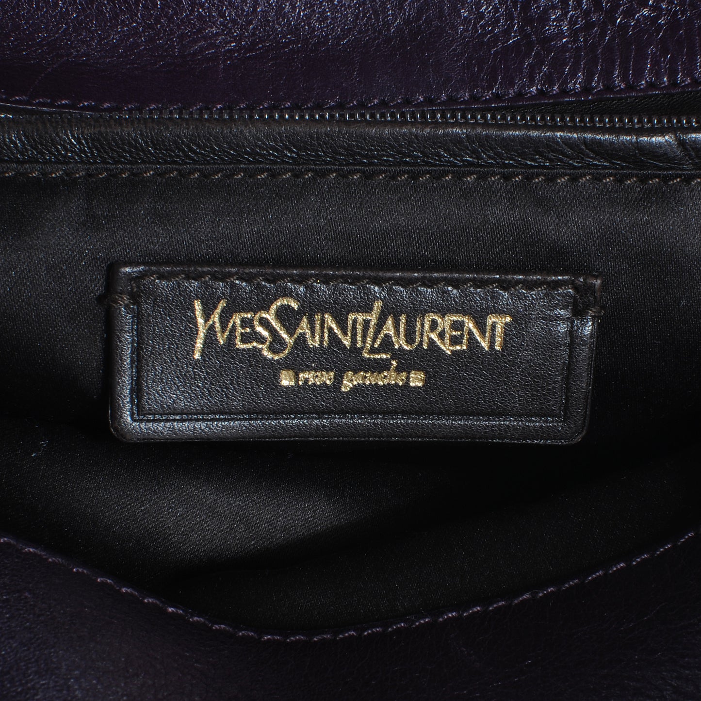 Leather Tribute Tote Purple