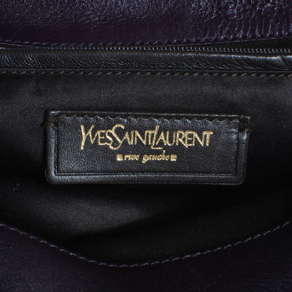 Saint Laurent Leather Tribute Tote Purple 5 of 7