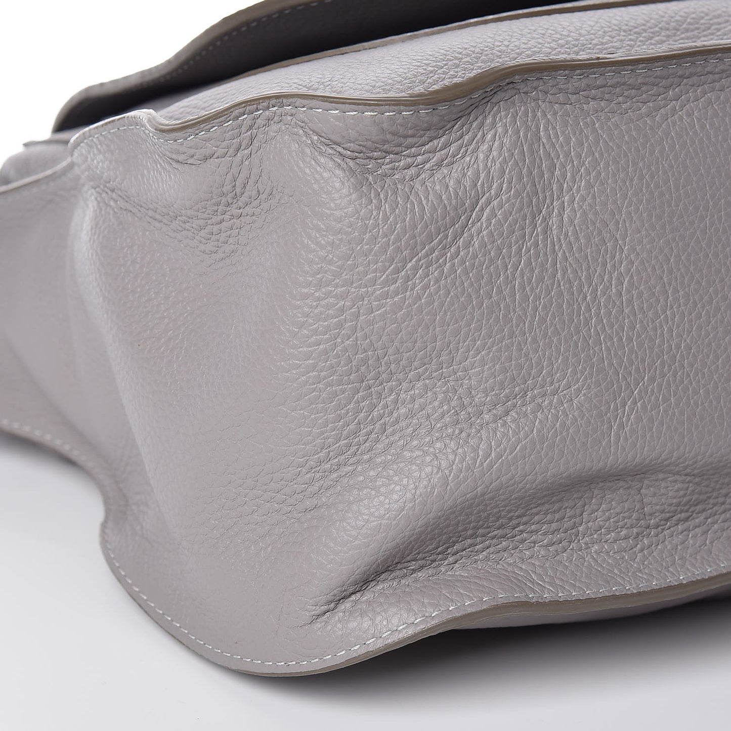Calfskin Large Marcie Satchel Cashmere Grey