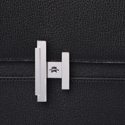 Hermes Chevre Mysore Cinhetic Boxy Top Handle Bag Black 9 of 10