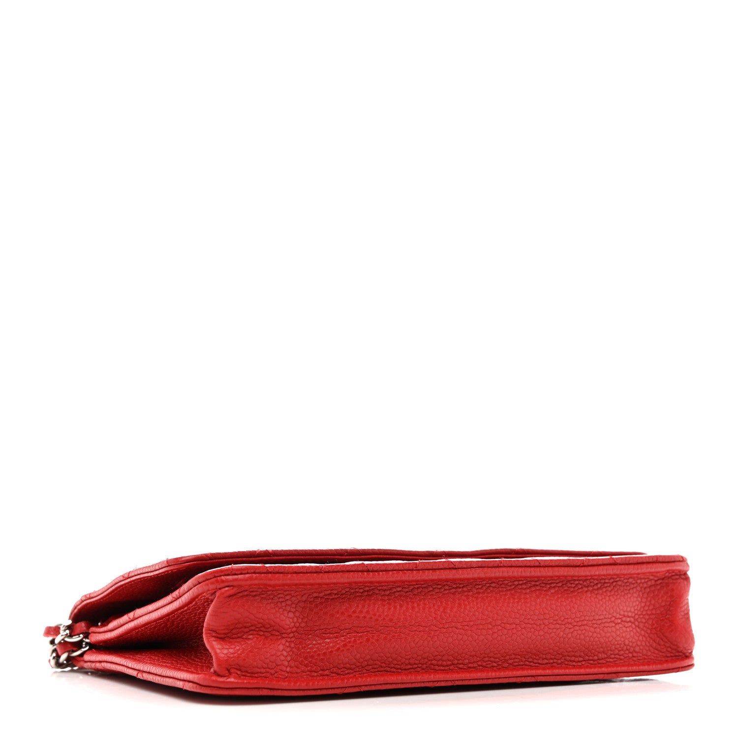 Chanel Caviar Quilted Wallet on Chain WOC Red 4 of 17