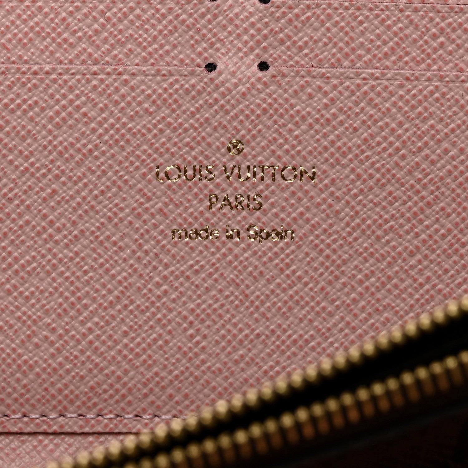 Louis Vuitton Damier Ebene Clemence Wallet Rose Ballerine 6 of 8
