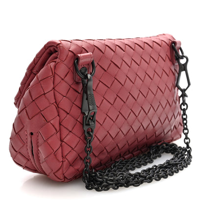 Bottega Veneta Nappa Intrecciato Small Chain Crossbody Rose Pink 3 of 10