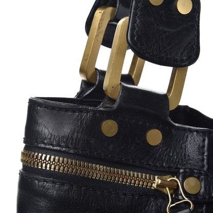 Jimmy Choo Calfskin Suede Mona Tote Black 11 of 11