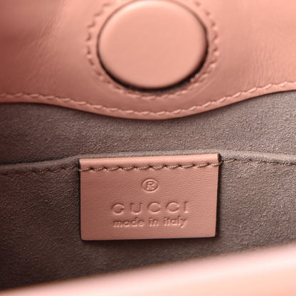 Gucci Nappa Bamboo Web Mini Nymphaea Top Handle Bag Perfect Pink Mystic White 7 of 11