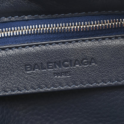 Balenciaga Veau Papier A6 Zip Around Tote Bleu Profond 7 of 13