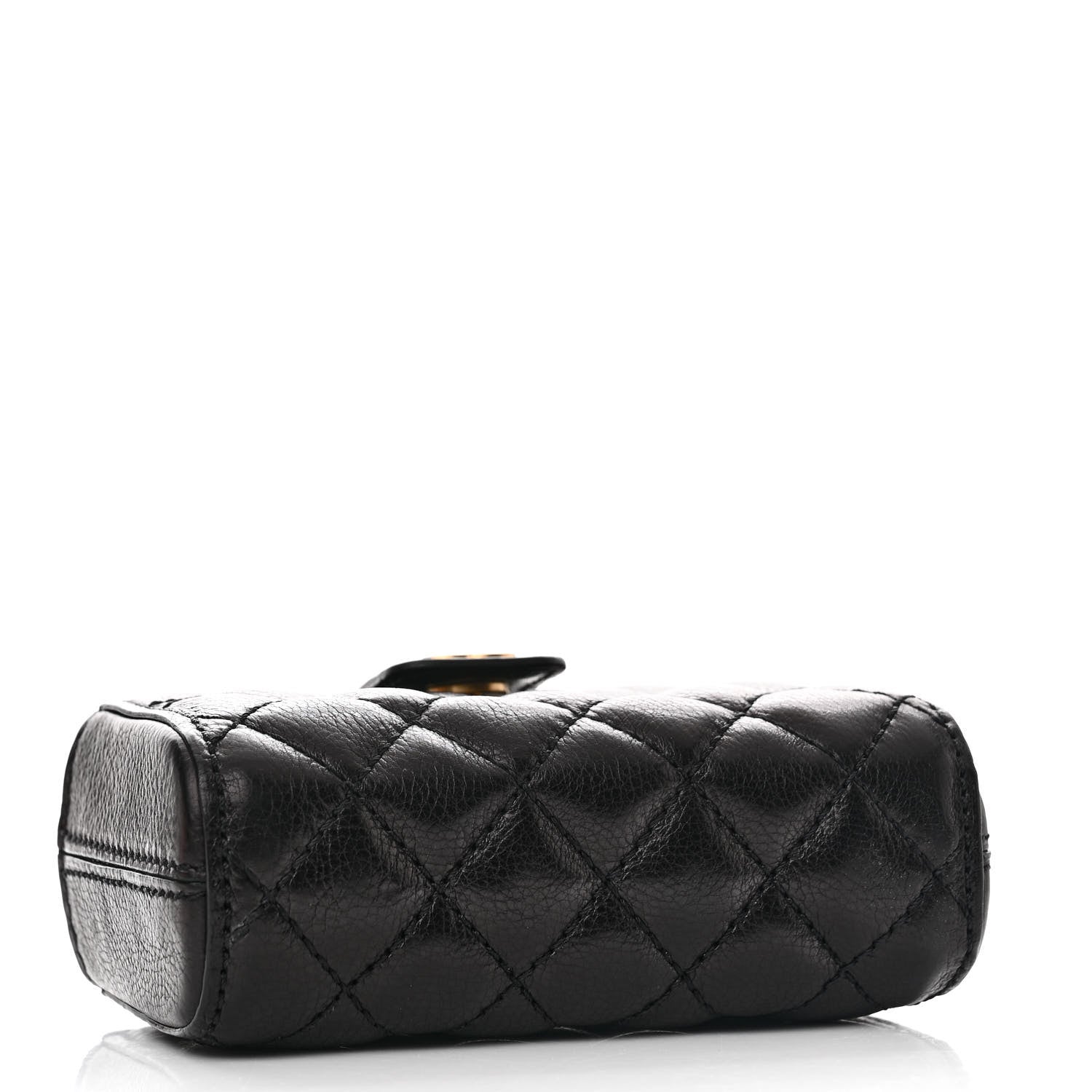 Chanel Calfskin Quilted Pearl Chain Love Symbols Mini Bag Black 4 of 12