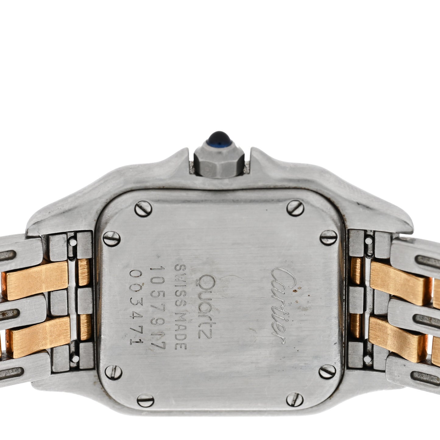 Stainless Steel 18K Yellow Gold 22mm Panthere Quartz Watch