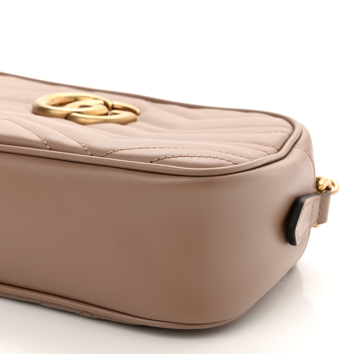 Calfskin Matelasse Small GG Marmont Chain Shoulder Bag Porcelain Rose