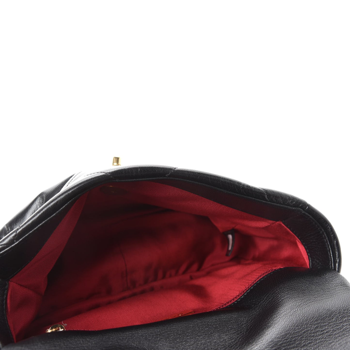 Goatskin Quilted Medium Chanel 19 Flap Black