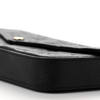Louis Vuitton Empreinte Pochette Felicie Chain Wallet Black 9 of 10