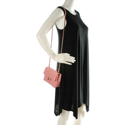 Chanel Caviar Quilted Mini Square Flap Pink 2 of 7