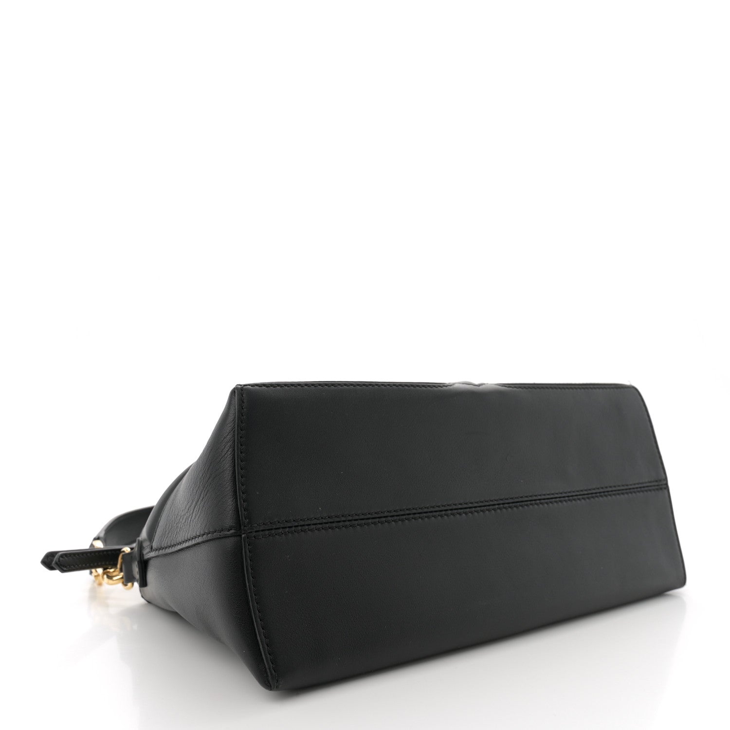 Fendi Vitello Dolce Monster Eyes Embossed Medium By The Way Boston Bag Black 4 of 14