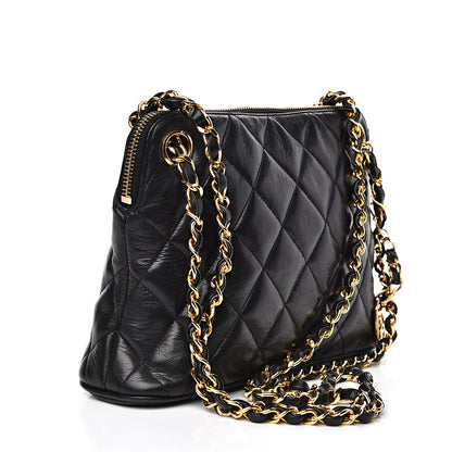 Chanel Calfskin Quilted Small Shoulder Bag Black 2 of 12