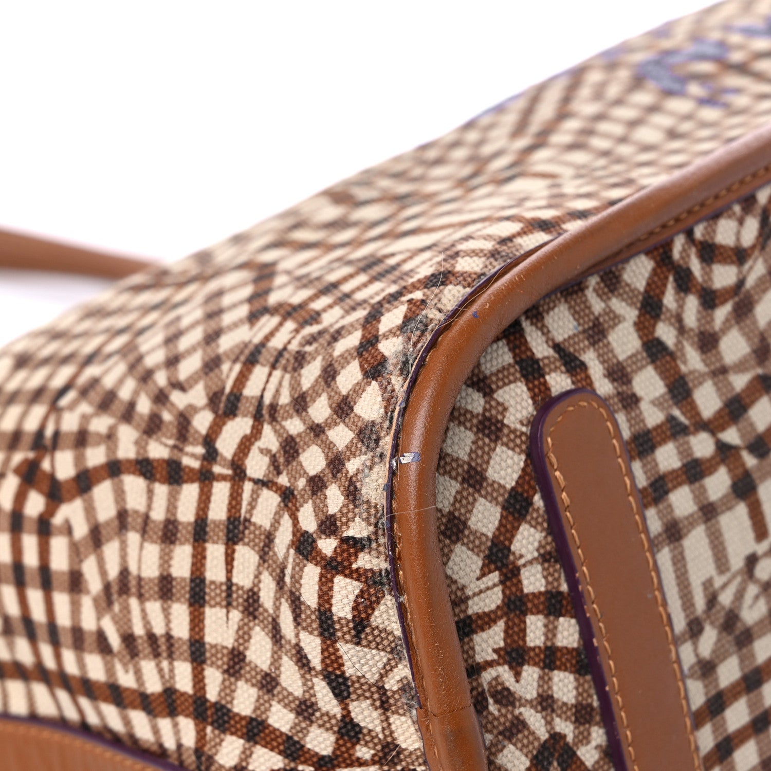 MCM Visetos Medium Liz Reversible Shopper Tote Cognac 11 of 18