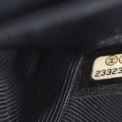 Chanel Velvet Quilted Medium Double Flap Blue 9 of 9