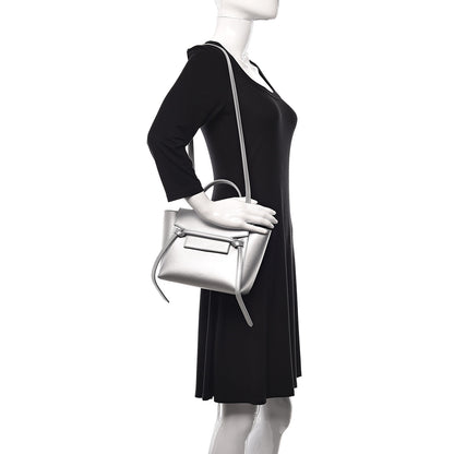 Celine Laminated Calfskin Nano Belt Bag Silver 2 of 11