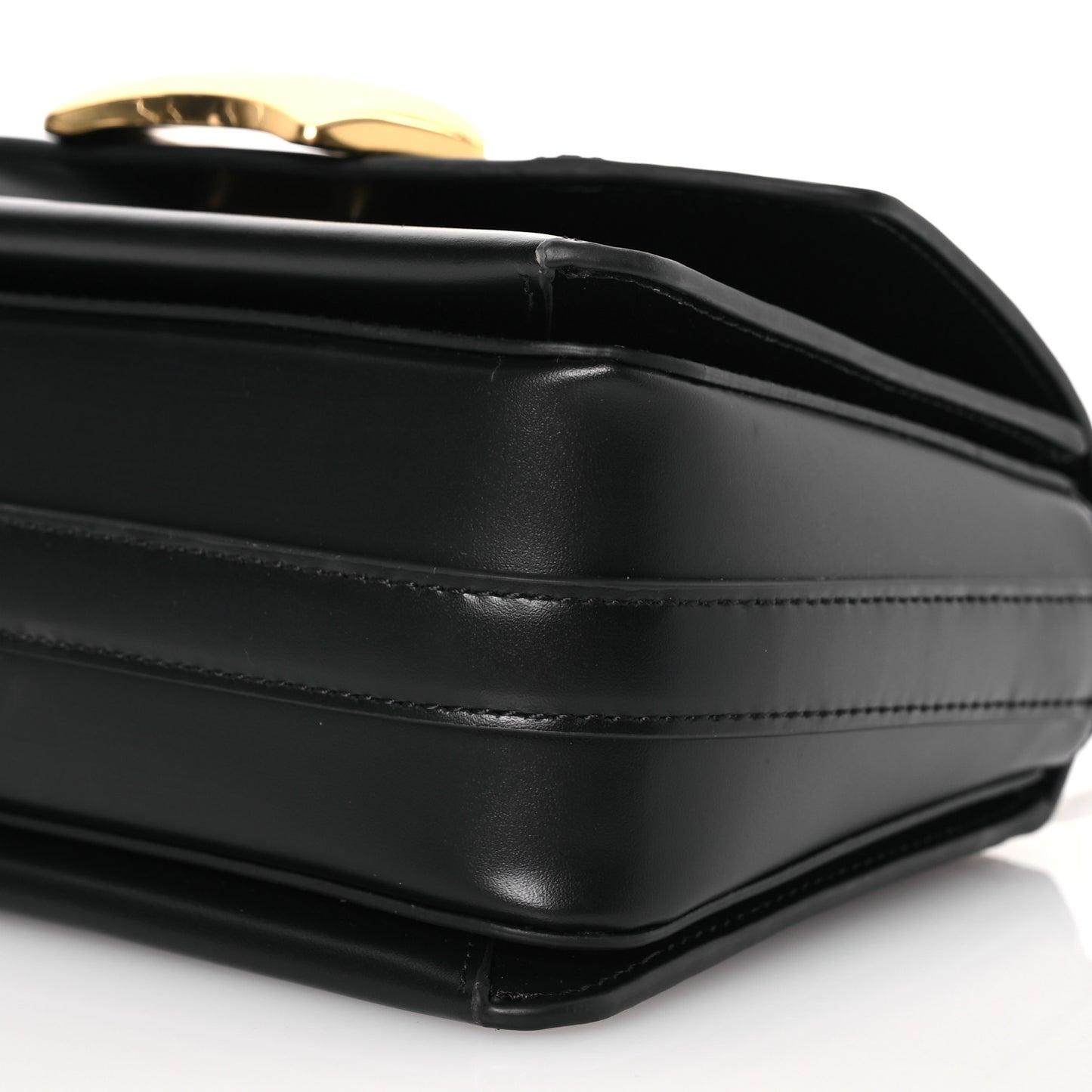 Calfskin ID Shoulder Bag Black