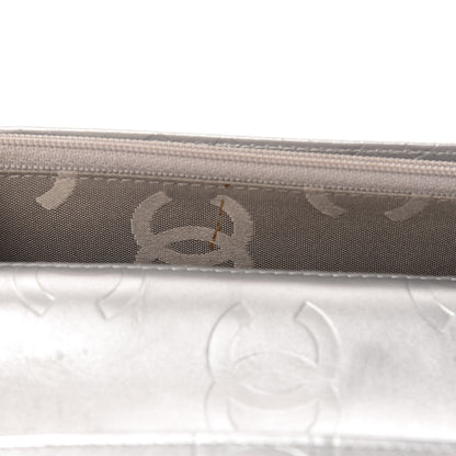 Chanel Calfskin Quilted Cambon Yen Wallet Black Silver 9 of 9