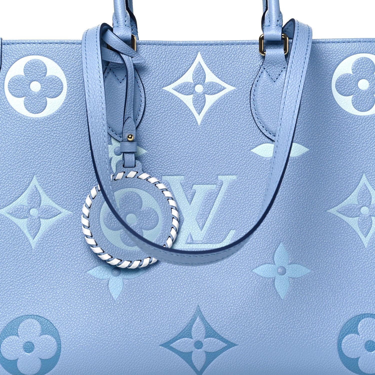 Louis Vuitton Empreinte Monogram Giant By The Pool Onthego MM Summer Blue 6 of 10