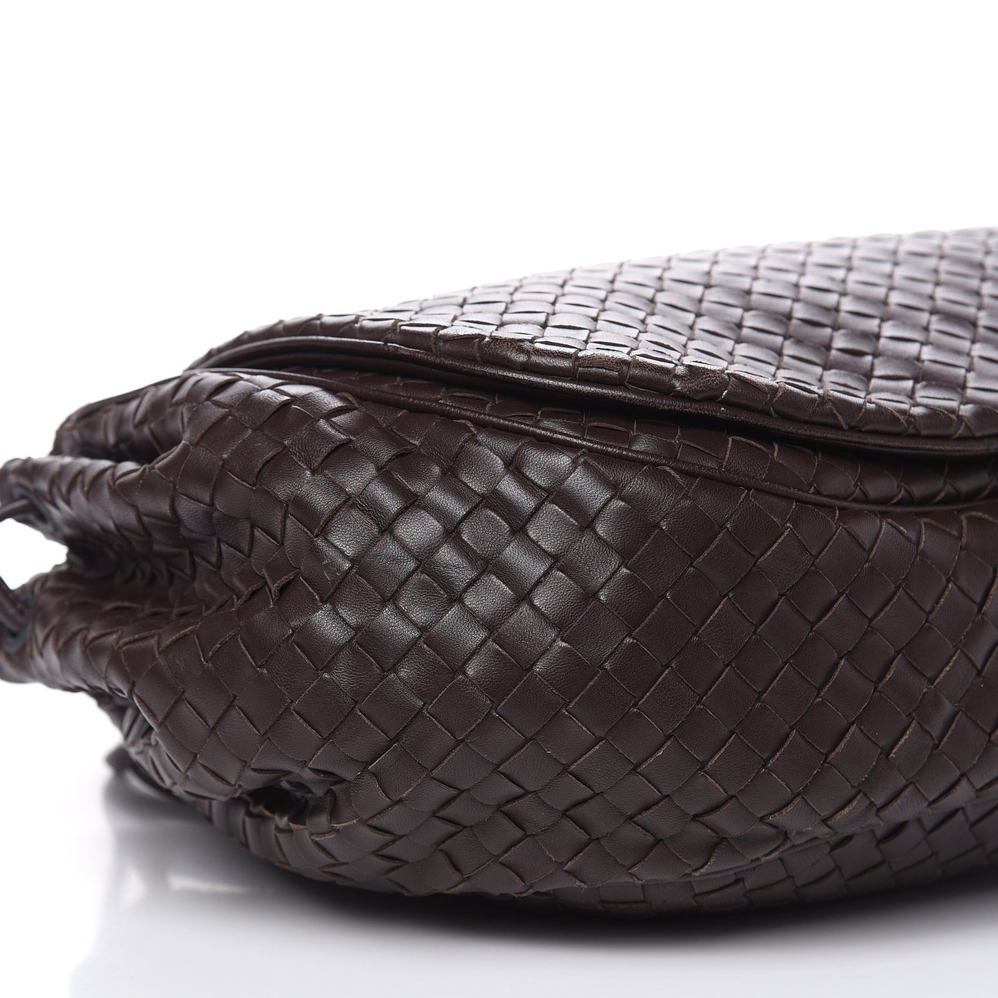 Nappa Intrecciato Messenger Bag Ebano
