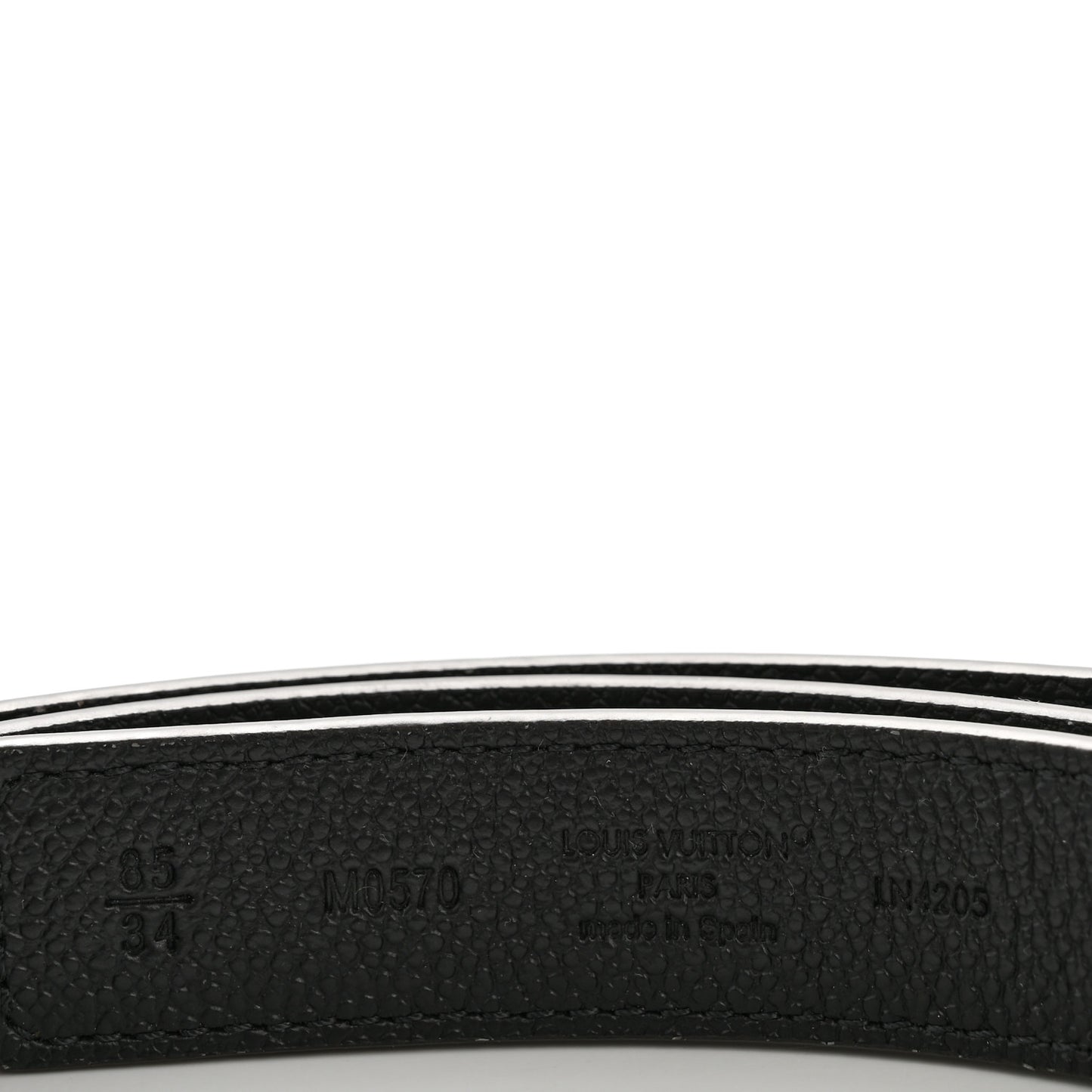 Calfskin Monogram 25mm LV Iconic Reversible Belt 85 34 Black